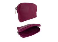 Small Soft Real Leather Card Holder Coin Zip Purse Golunski