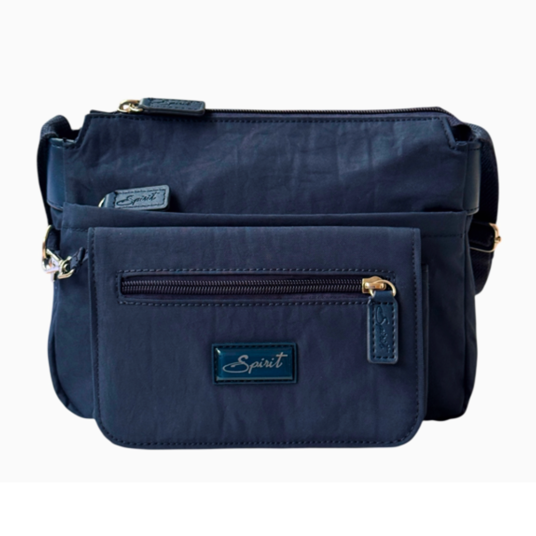 Spirit Cross-body Lightweight Waterproof Bag - Detachable Purse — Navy