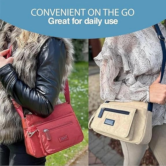 Spirit Cross-body Lightweight Waterproof Bag - Detachable Purse — close-up detail