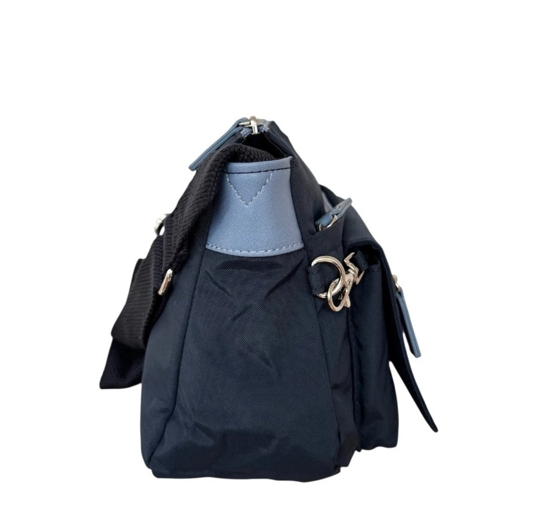 Navy Spirit Cross-body Lightweight Waterproof Bag - Detachable Purse