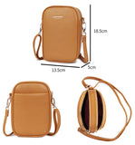 Womens Small Two Section Shoulder Crossbody Bag - Holidays, Everyday, Travel Use, Evenings