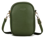Womens Small Two Section Shoulder Crossbody Bag - Holidays, Everyday, Travel Use, Evenings