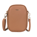 Two Section Crossbody &amp; Shoulder Bag - Lightweight Water Resistant — Khaki