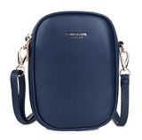 Womens Small Two Section Shoulder Crossbody Bag - Holidays, Everyday, Travel Use, Evenings
