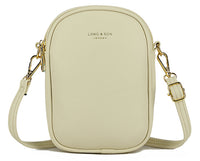 Womens Small Two Section Shoulder Crossbody Bag - Holidays, Everyday, Travel Use, Evenings