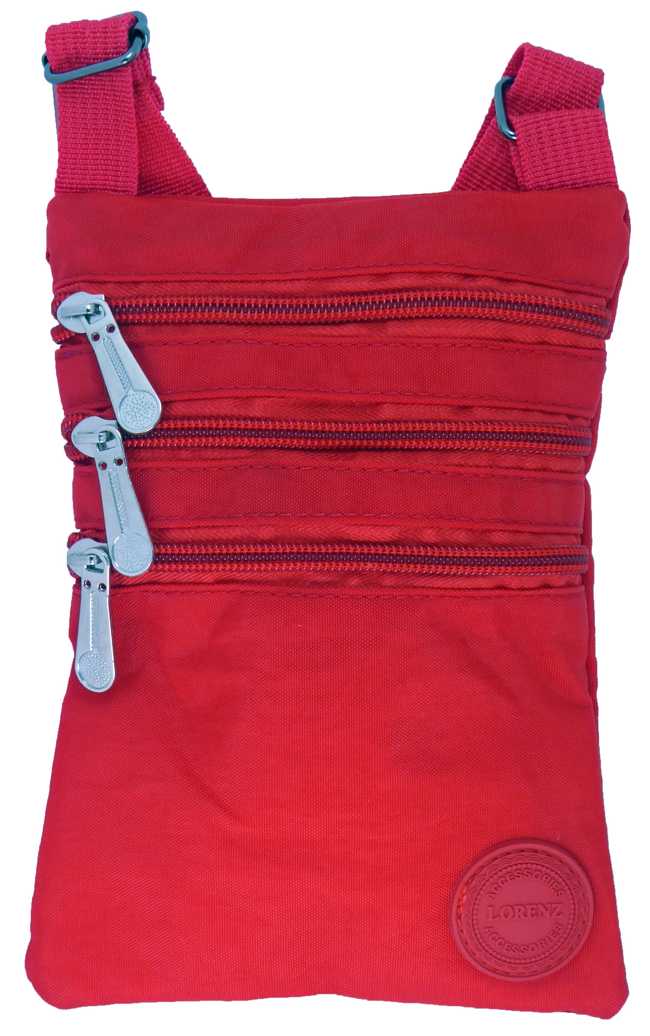 Small Nylon Compact Crossbody Neck Phone Bag - Dog Walking, Holidays, Travel, Bag Pouch — close-up detail