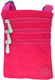 Small Lightweight Compact Cross Body Neck Nylon - Dog Walking, Holidays, Travel, Bag Pouch