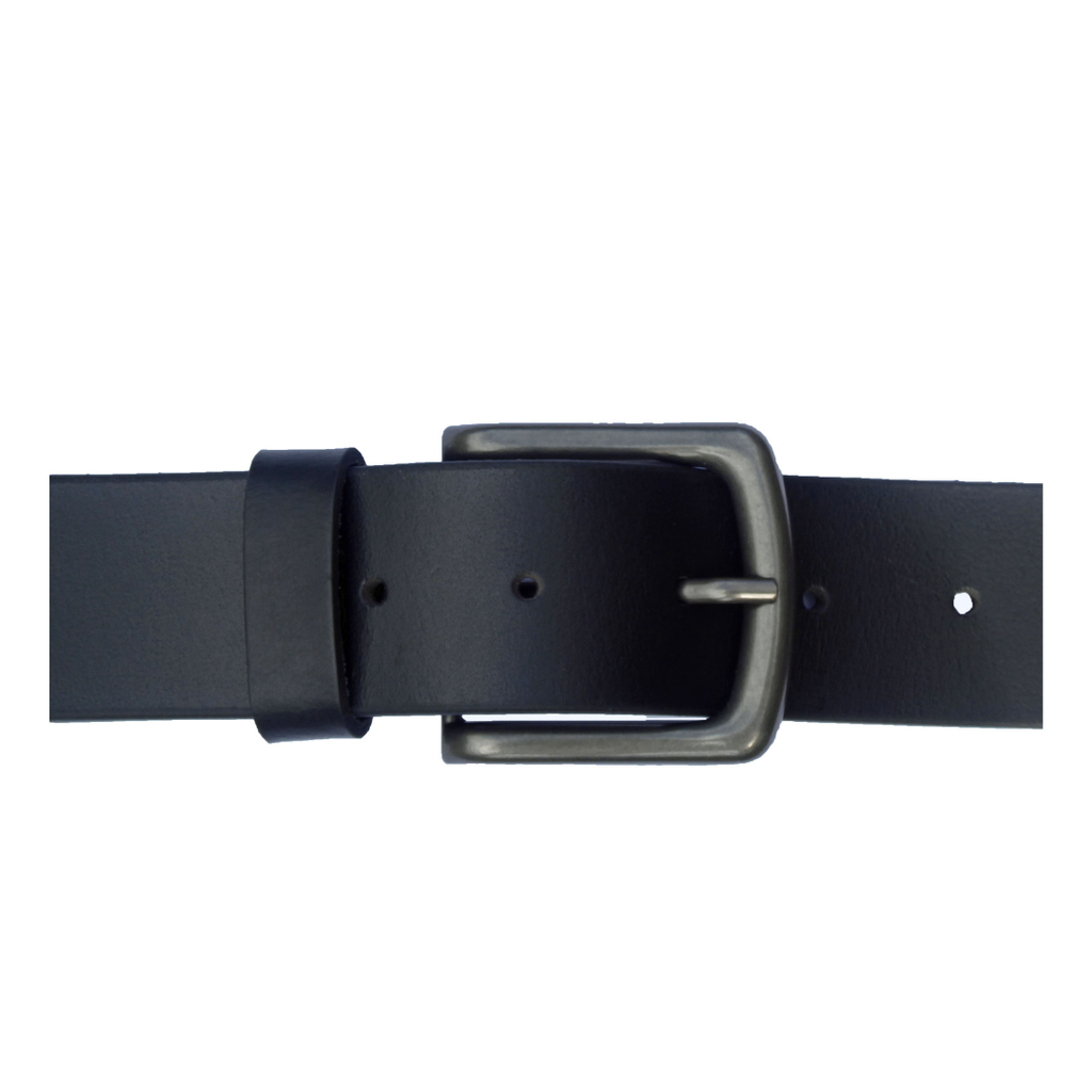 Hide and Sleek full grain leather belt in black - plus size wide fit handcrafted in the UK