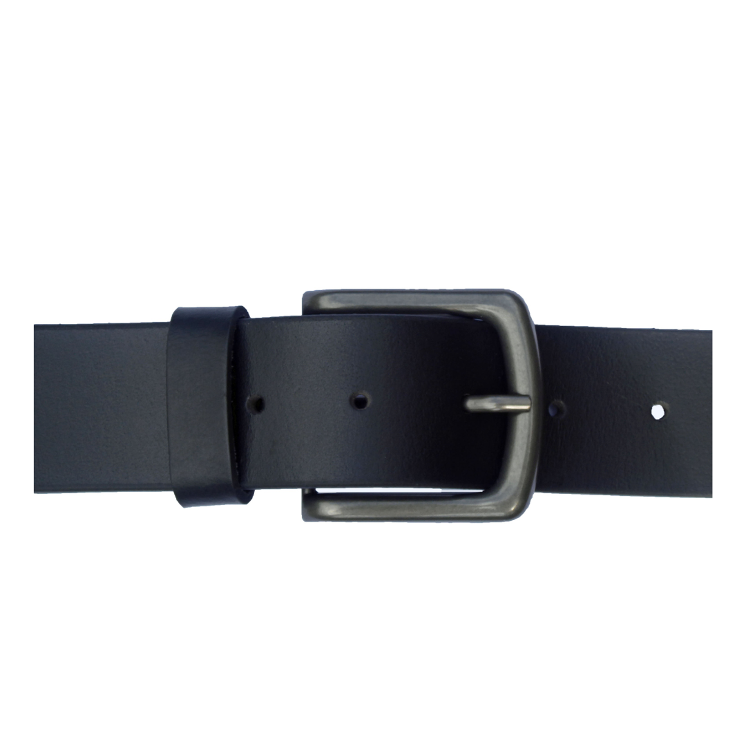 Hide and Sleek full grain leather belt in black - plus size wide fit handcrafted in the UK
