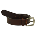 Brown full grain hide leather belt 38mm wide by Hide and Sleek, plus size 44 to 54 inch