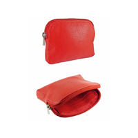 Small Soft Real Leather Card Holder Coin Zip Purse Golunski
