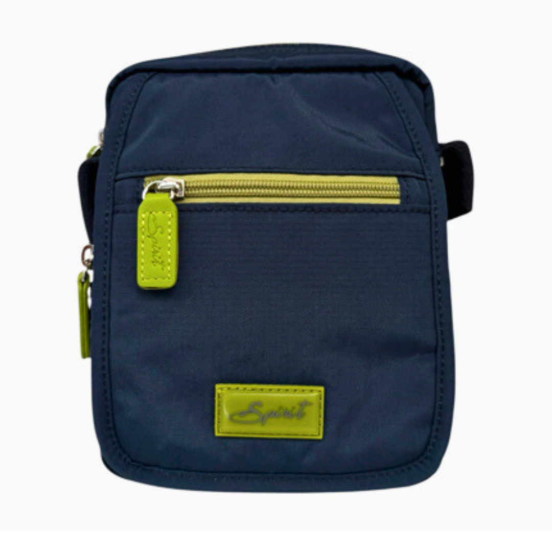 Spirit Cross-body Lightweight Waterproof - Small Organiser Bag — Navy/Green