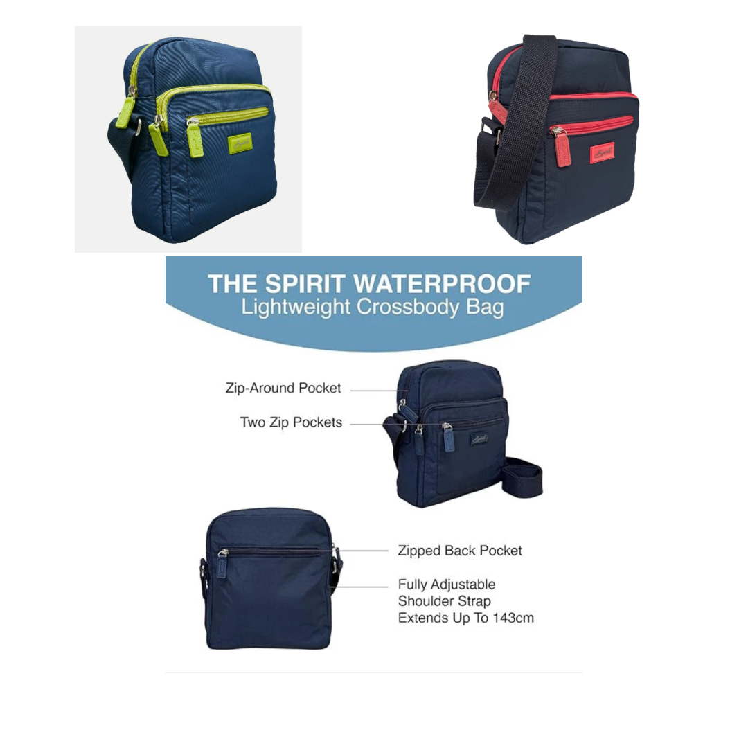 Spirit Three Section Crossbody Bag Lightweight Bag
