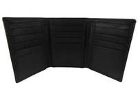 Mens Compact Pocket Leather Trifold RFID Wallet