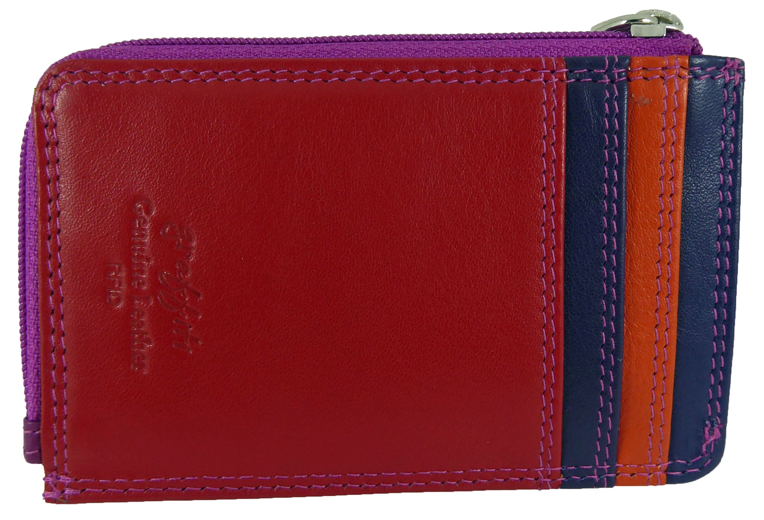 Slim Minimalist Card Holder RFID Wallet - Real Leather