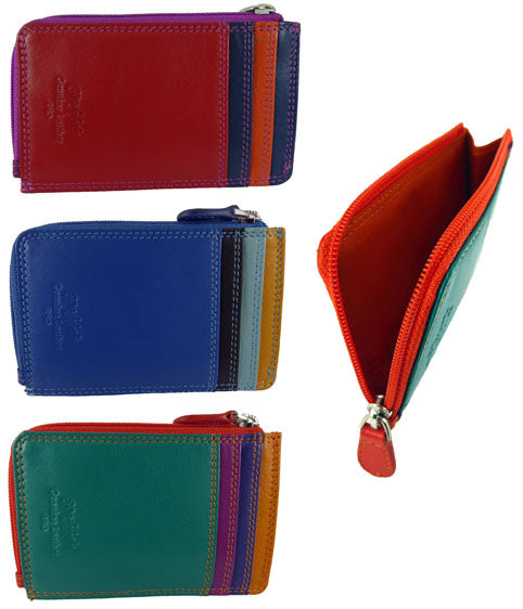 Slim Minimalist Card Holder RFID Wallet - Real Leather