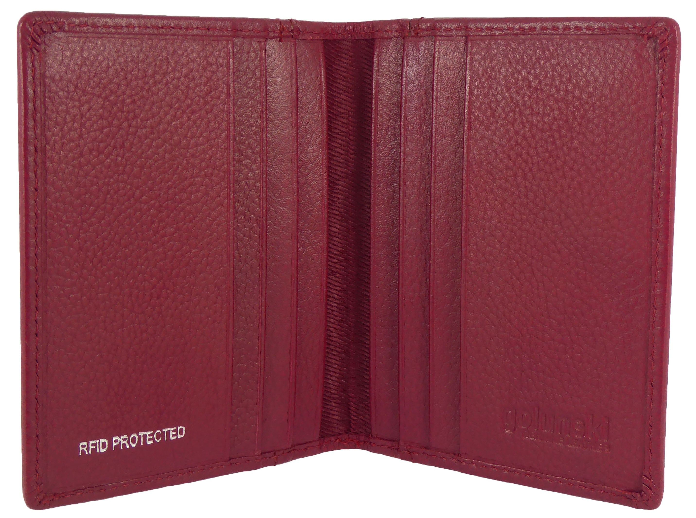 Slim Compact Card Holder Wallet RFID Real Leather