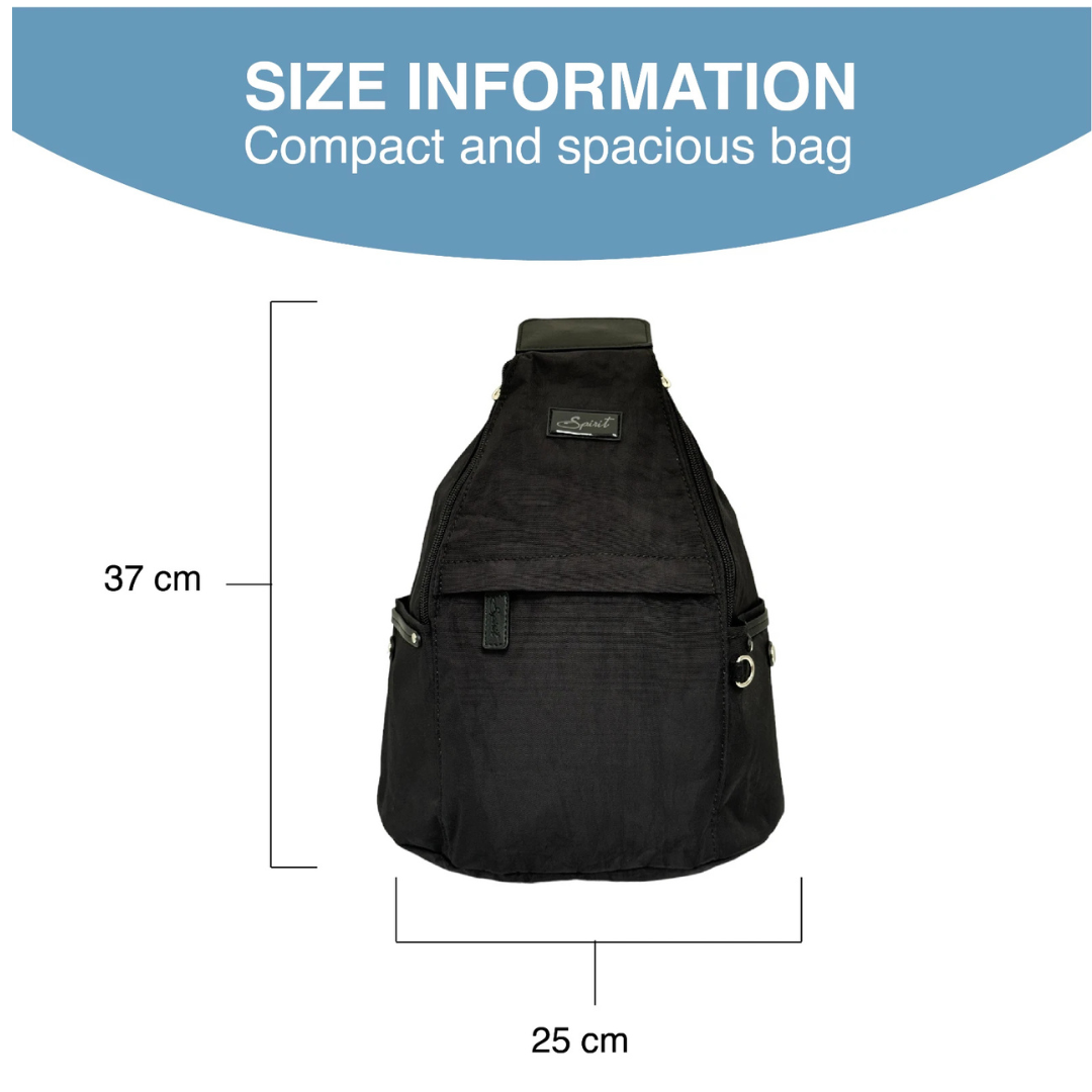 Spirit Backpack Shoulder Bag Lightweight Travel - Holidays, Everyday, Travel, Festivals — flat lay view