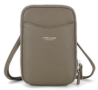 Womens Small Organiser Shoulder Crossbody Phone Bag - Holidays, Everyday, Travel Use