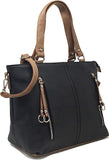 Womens Large Top Handle Grab Bag with Detachable Adjustable Cross Body Shoulder Strap