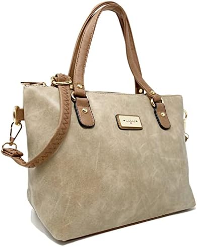 Top Handle Grab Bag with Detachable Adjustable Crossbody Shoulder Strap — view 17