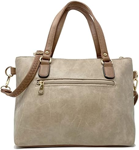 Top Handle Grab Bag with Detachable Adjustable Crossbody Shoulder Strap — view 18
