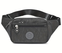 Womens Mens Bumbag Waist Hip Bag 5 Zip Lightweight Travel Nylon - Holidays, Everyday, Travel Use, Festivals