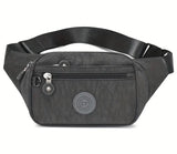 Womens Mens Bumbag Waist Hip Bag 5 Zip Lightweight Travel Nylon - Holidays, Everyday, Travel Use, Festivals