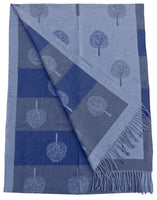 Tree Of Life Mulberry Design Stripe Long Scarf Shawl Soft Touch CASHMERE