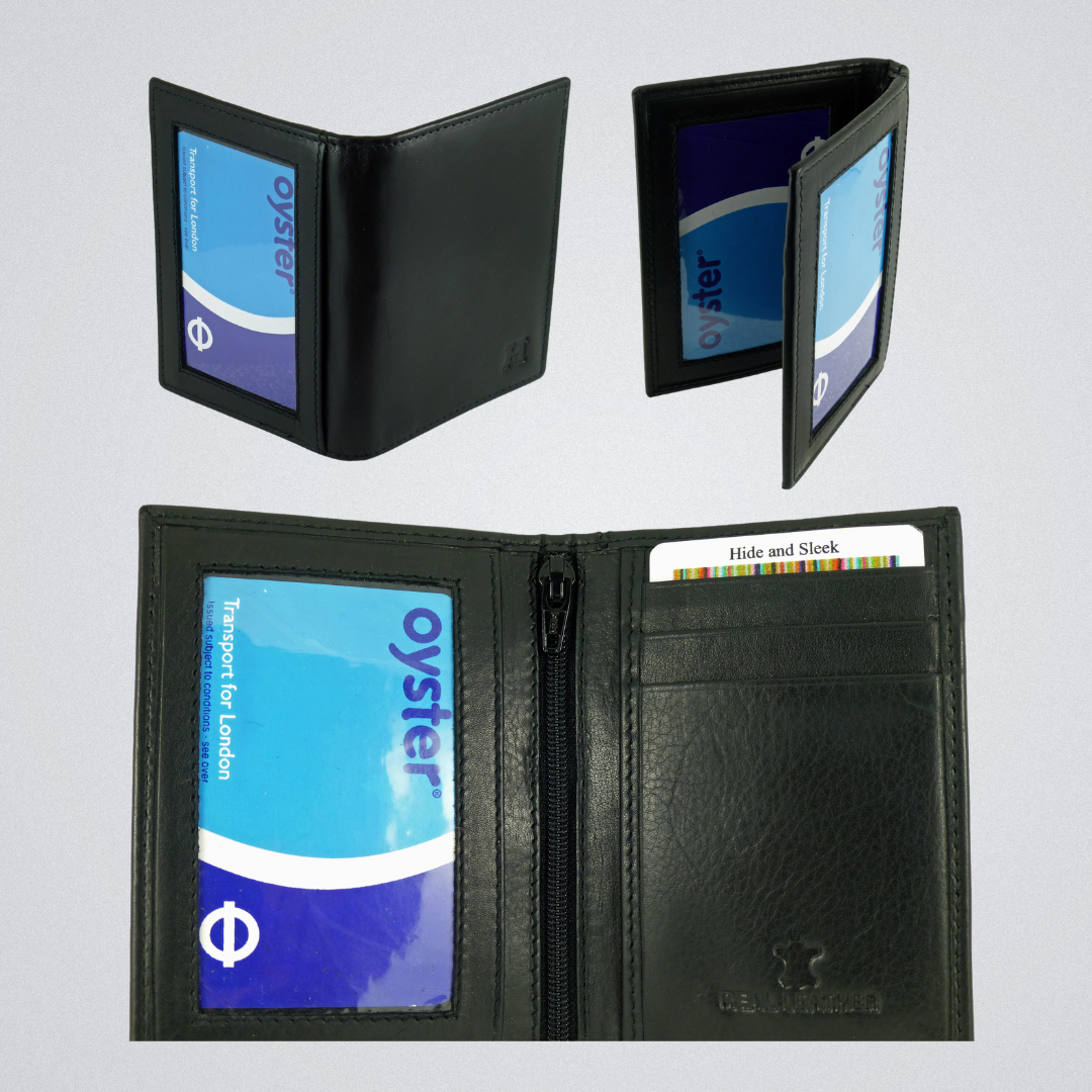 Travel Bus Oyster ID Pass Card Holder with Twin Windows Tap & Go