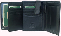 Mens Leather Organiser Wallet with 8 Card Slots Visconti