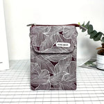 Womens Small Leaf Print Crossbody Phone Bag - Dog Walking, Holidays, Travel