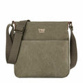 Troop London Strong Canvas Cross Body Bag Medium Size — Khaki