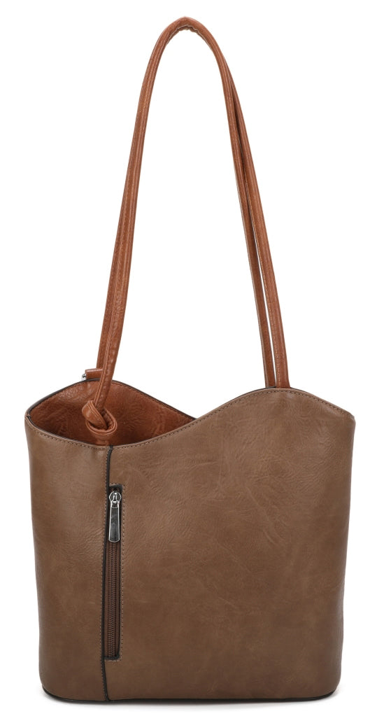 Womens Shoulder Bag and Convertible Backpack In One