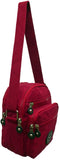 Womens Five Section Lightweight Small Travel Nylon Crossbody Bag - Holidays, Everyday, Travel Use