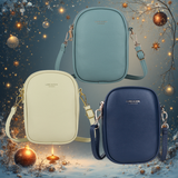 Womens Small Two Section Shoulder Crossbody Bag - Holidays, Everyday, Travel Use, Evenings