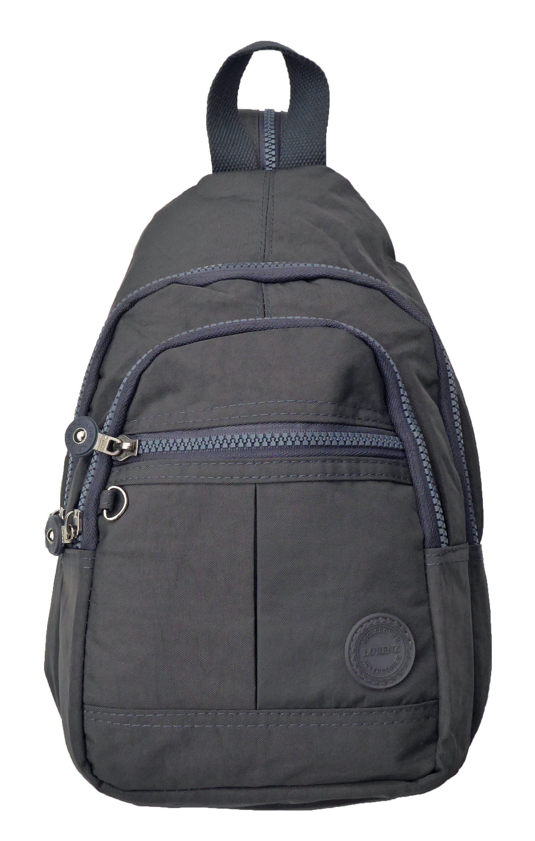 Nylon Backpack Shoulder Bag Travel - Holidays, Everyday, Travel, Festivals — Grey