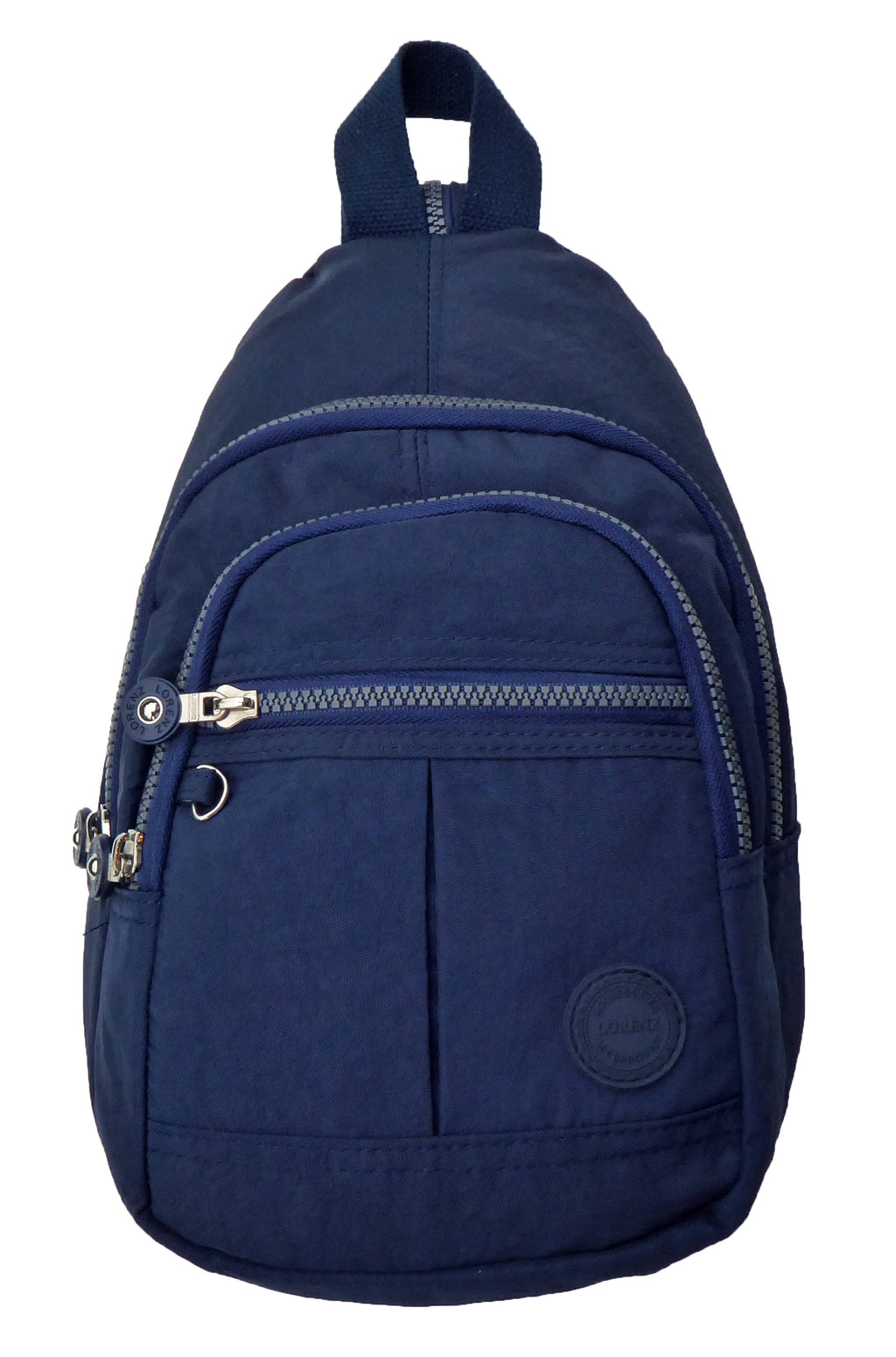 Nylon Backpack Shoulder Bag Travel - Holidays, Everyday, Travel, Festivals — Navy