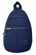 Nylon Backpack Shoulder Bag Travel - Holidays, Everyday, Travel, Festivals — Navy