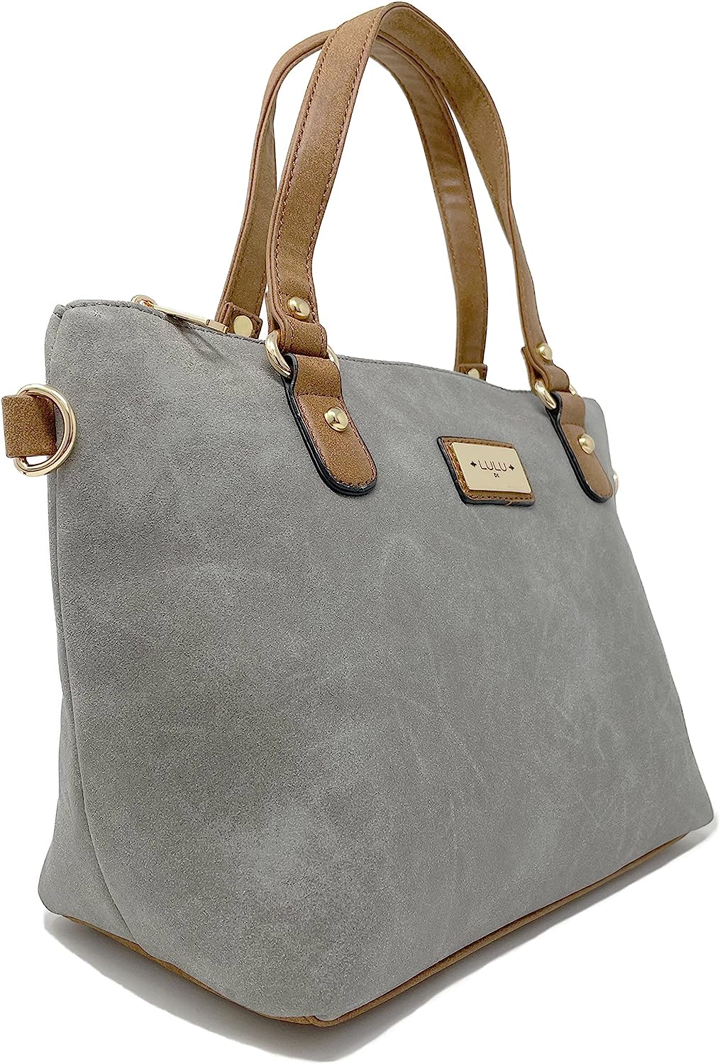 Top Handle Grab Bag with Detachable Adjustable Crossbody Shoulder Strap — additional view