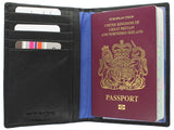 Real Leather Passport Holder Case Wallet with Card Slots