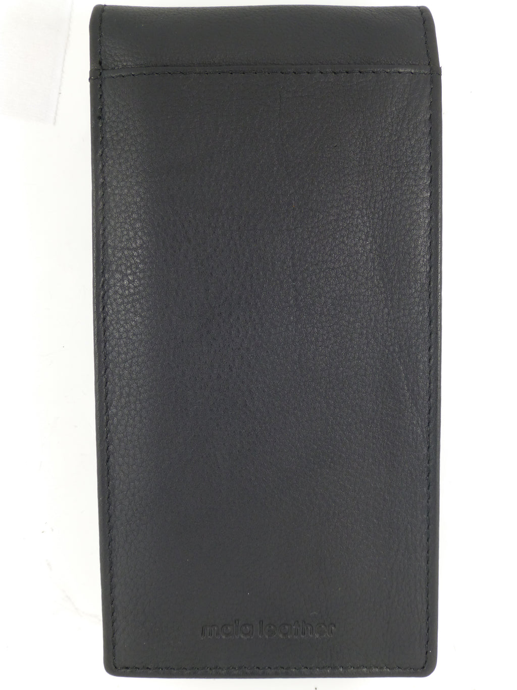Double Spectacle Glasses Eyewear Specs Case with Magnetic Closure Real Leather — rear view
