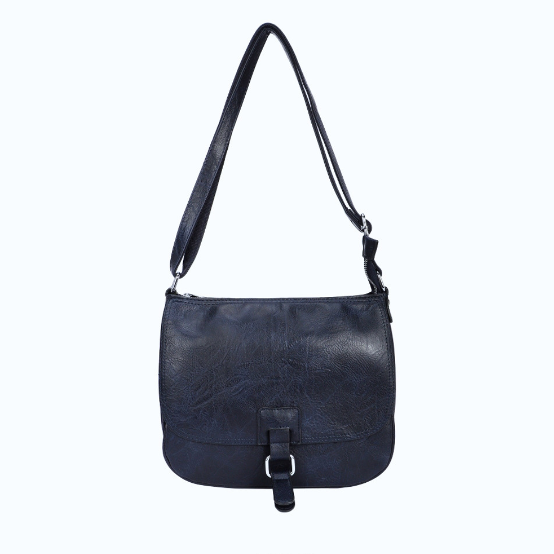 Navy saddle crossbody shoulder bag