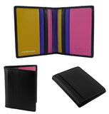 Slim Compact Card Holder Wallet RFID Real Leather