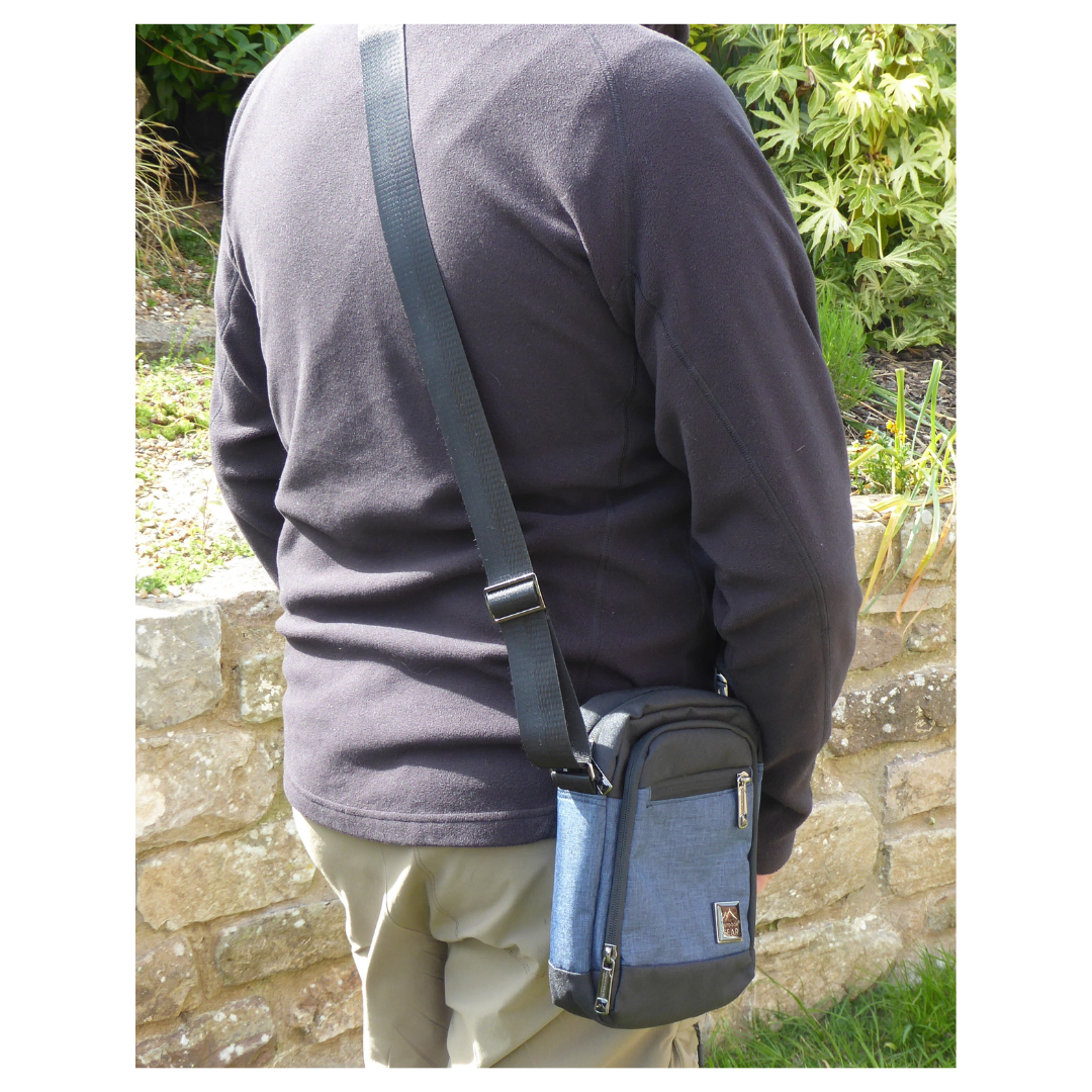 Cross-Body Bag Outdoor Gear - 3 Sections - Small Unisex — additional view lifestyle being worn