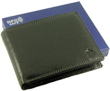 Italian Leather Wallet 10 card slots, 2 Note sections, Coin Pocket