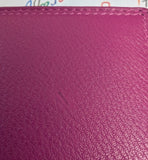 SALE Large Matinee Flap Over Organiser Purse  Real Leather Pink Purple Imperfect