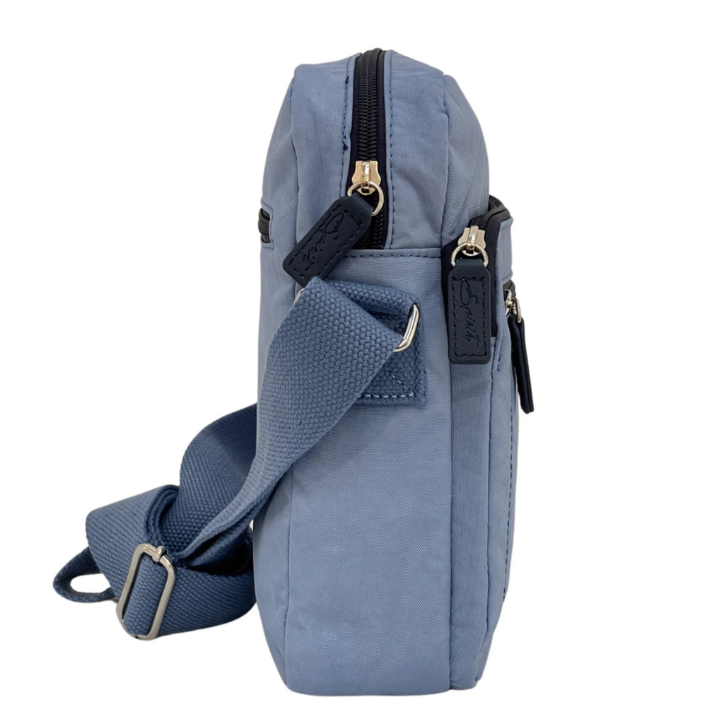 Blue Spirit Three Section Crossbody Bag Lightweight Bag