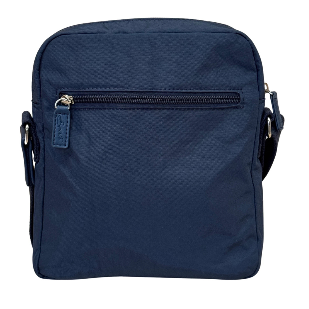 Navy Spirit Three Section Crossbody Bag Lightweight Bag