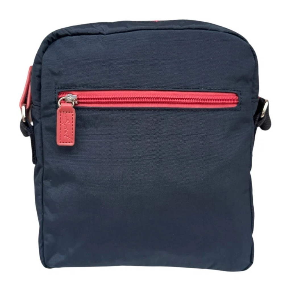 Navy Spirit Three Section Crossbody Bag Lightweight Bag